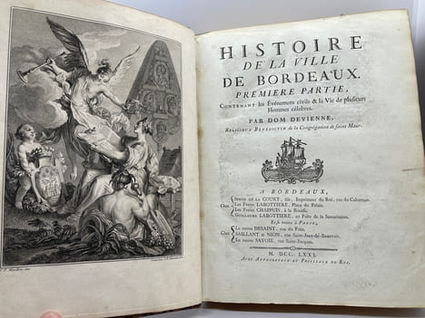 Histoire de la Ville de Bordeaux. Première partie contenant les Événemens civils & la Vie de plusieurs Hommes célèbres.. Jean-Baptiste d'Agneaux dit ...