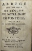 Abrégé historique de l'Eglise de Nôtre-Dame de Pontoise, appellée la Santé des Malades.. Louis Duval, curé de Notre-Dame de Pontoise, 