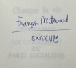 Charger la vie - Programme de gouvernement du Parti socialiste.. François Mitterrand, 