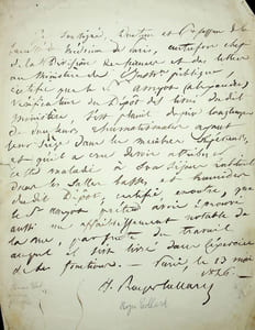 Lettre autographe signée