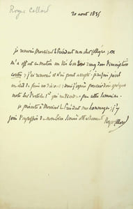 Lettre autographe signée