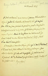 Lettre autographe signée