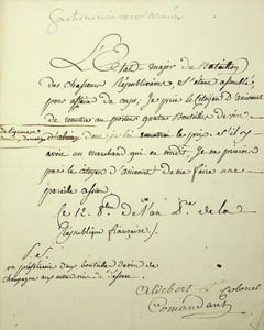 Lettre signée