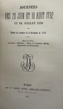 Journées de l'insurrection de juin 1848 par un garde national précédées des murs de Paris Journal de la Rue, collection des principales affiches ...