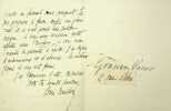Lettre autographe signée. Louis Veuillot (1813-1883), journaliste, homme de lettres.