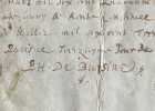 Pièce autographe signée. Philippe de Buisine (16..-1667), avocat, conseiller du roi, doyen et docteur régent de la faculté de droit canon dans ...