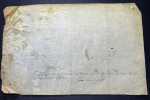 Pièce signée avec note autographe. Barthélémy Baralis (av.1600-ap.1665), conseiller et médecin ordinaire du roi, président de jury pour la thèse de ...