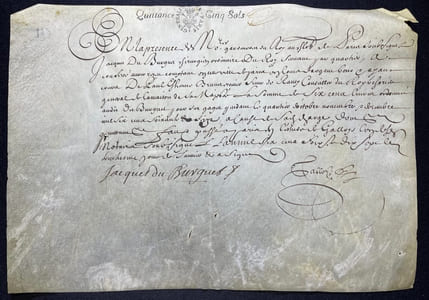 Pièce signée
