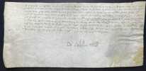 Pièce signée. Honoré ou Honorat de Castellan, en réalité Duchastel dit Castellanus dit Castellan (1511-1569), docteur en médecine en 1544 à ...