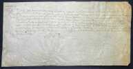 Pièce signée. Jean Duret (1563-1629), conseiller et médecin du roi, professeur au collège royal, médecin de la reine Marie de Médicis, fervent ...