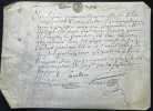 Pièce signée. Martin Gaultier (?-av.1701), chirurgien ordinaire du roi. Il racheta la charge à Antoine Regnault. 