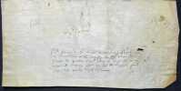 Pièce signée. Paul Le Maistre, Le Maître ou Lemaistre (?-ap.1595), médecin ordinaire du roi Henri IV, protestant, docteur d'origine champenoise ...