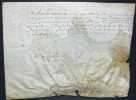Pièce signée. Mathurin Maurice (?-ap.1611 et av.1625), médecin « spagirist » du roy, médecin à Chinon.