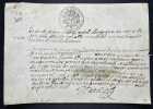 Pièce autographe signée. Georges Ratel (XVIIe-XVIIIe), chirurgien du corps de son altesse royale Monsieur [i.e.] Philippe d'Orléans (1640-1701), frère ...