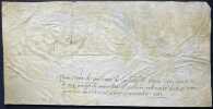 Pièce signée avec note autographe. Jehan des Rousseaux ou Rousseaulx ou Desrousseaux (?-1570?), médecin de Marguerite de France, médecin ordinaire des ...