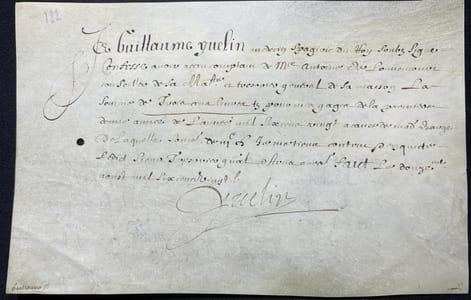 Pièce signée