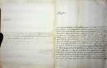 3 lettres autographes signées à Pierre-Emmanuel de Casaux (1716-1778), président à mortier au Parlement de Bordeaux. Pierre Authefaud (1710?-1785), ...