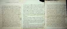 3 lettres autographes signées à Pierre-Emmanuel de Casaux (1716-1778), président à mortier au Parlement de Bordeaux. Marie-Henriette Rocaute ...