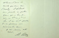 Lettre autographe signée