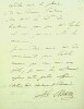 Lettre autographe signée. Adolphe Adam (1803-1856), compositeur.