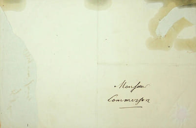 Lettre autographe signée à Jean-Louis-Auguste Commerson