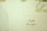 Lettre autographe signée à Jean-Louis-Auguste Commerson. Ferdinand Langlé (1798-1867), écrivain, journaliste, librettiste de Le Sourd ou l'Auberge ...