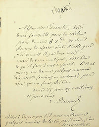 Lettre autographe signée