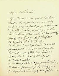 Lettre autographe signée