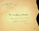 Lettre autographe signée à Gaston Knosp. Paul de Pontsevrez (1856?-1910), poète.