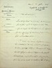 Lettre autographe signée. Hippolyte Bis (1789-1855), écrivain, librettiste, auteur du livre de Guillaume Tell de Rossini.