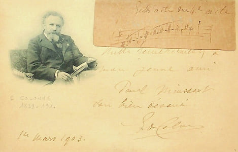 Lettre autographe signée à Paul Minssart
