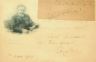 Lettre autographe signée à Paul Minssart