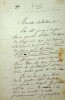 Lettre autographe signée. Louis-François Nicolaïe dit Clairville (1811-1879), écrivain, auteur dramatique.