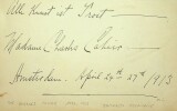 Pièce autographe signée. Sarah Jane Layton-Walker dit Madame Charles Cahier (1870-1951), chanteuse d'opéra américain, contralto.