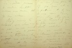 Lettre autographe signée à Henri Woollett. Spéranza Calo-Séailles (1885-1949), cantatrice et peintre grecque.