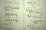 2 lettres autographes signées à Scribe et Michele Carafa et 1 manuscrit autographe. [Michele Carafa (1787-1872)] Eugène de Planard (1783-1853), ...