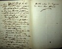 Lettre autographe signée au compositeur Léon Gatayes. Louis-Léon Verreaux (1814-1878), peintre.
