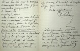 Lettre autographe signée au compositeur Léon Gatayes. Victor Prilleux (1814-1876), chanteur, librettiste.