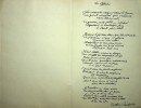 Copie illustrée d'un poème . Arthur Rimbaud.