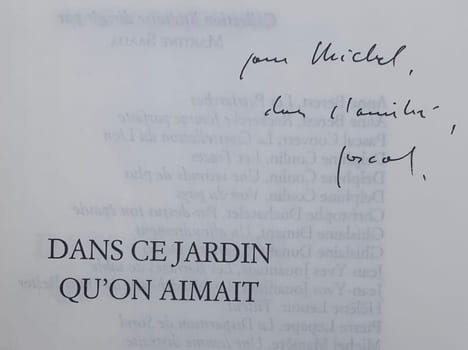 Dans ce jardin qu'on aimait. Pascal Quignard