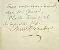 Lettre autographe signée. Charles de Montalembert (1810-1870), historien, homme politique, membre de l'Académie française.