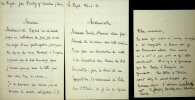 Lettre autographe signée. [Autour de Charles de Brosses] André de Brosses (1876-1944), descendant du célèbre président de Brosses ; Yvonne Bezard ...