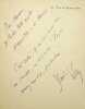 Lettre autographe signée à Alfred Vallette. Henry Gauthier-Villars dit Willy (1859-1931), écrivain. 