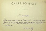 Lettre autographe signée à Maurice Duhamel. Henry Gauthier-Villars dit Willy (1859-1931), écrivain. 