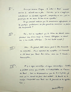 Pièce autographe signée