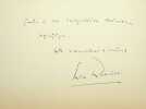 Lettre autographe signée. Jules Romains (1885-1972), écrivain, philosophe.