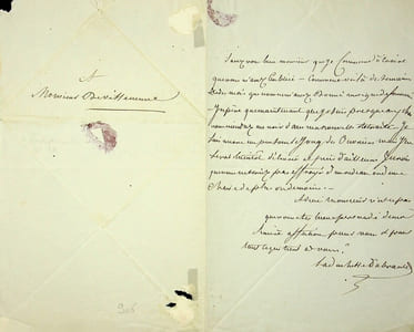 Lettre autographe signée