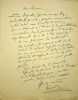 Lettre autographe signée . Jacques Audiberti (1899-1965), poète, écrivain.