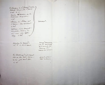 Pièce autographe