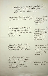 Pièce autographe - sur Chateaubriand